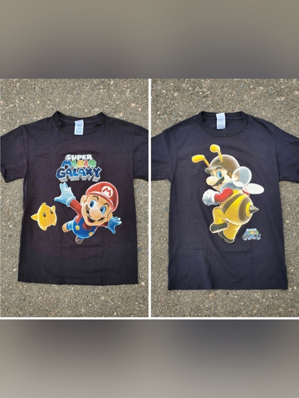 Super Mario Galaxy RARE Promo T Shirts (2)